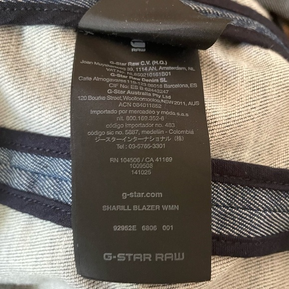 G-star Raw Denim Blue Blazer - 2 - Picture 11 of 14